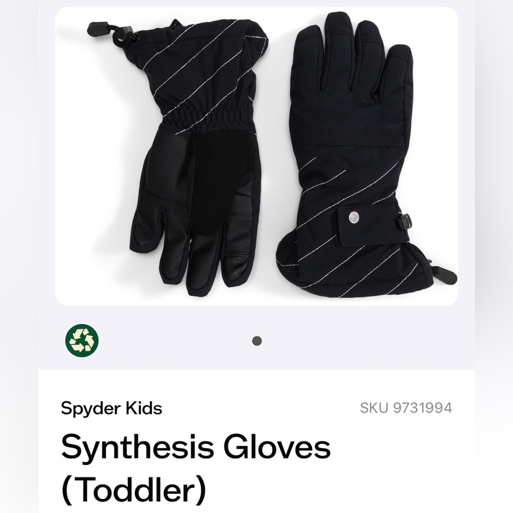 Spyder Girls ski gloves NWT